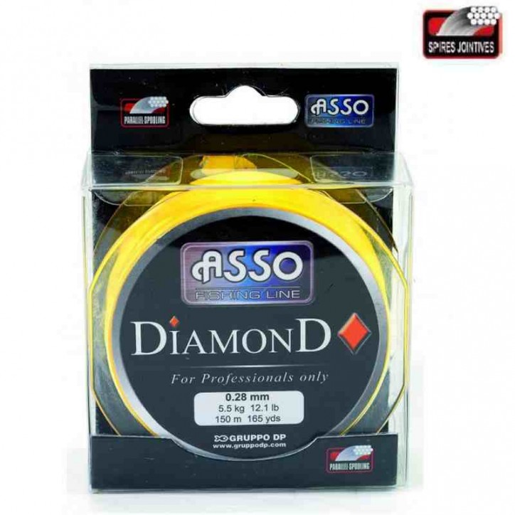 ASSO. Nylon DIAMOND CARRÉ Jaune