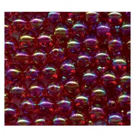 FLASHMER. Perles Plastique Rouges Phosphorescentes