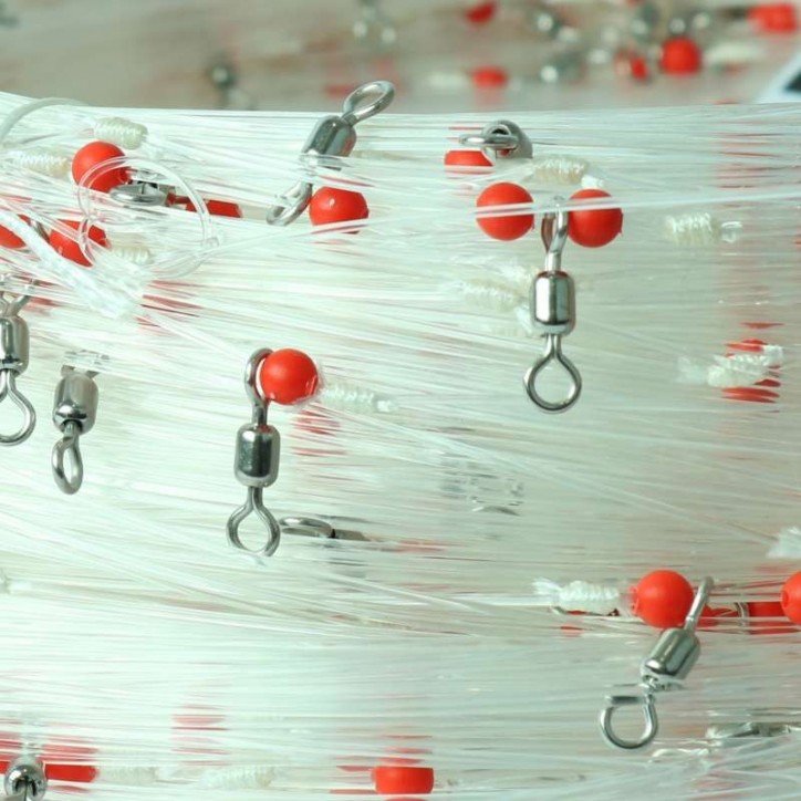 ANZUELOS. Palangre de 35 Émerillons en Nylon de 140 centièmes *** En Promotion ***