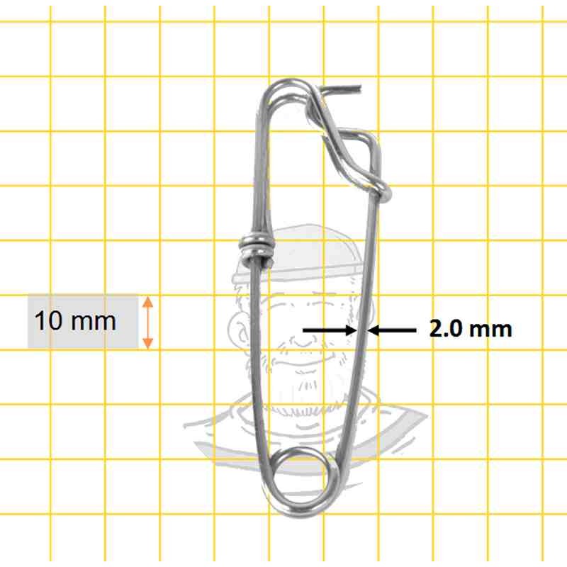 ANZUELOS. Snap Longline Inox