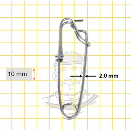 ANZUELOS. Snap Longline Inox