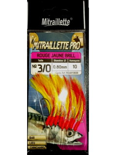 RAGOT. Mitraillette Spécial Pro Plumes Rouges et Jaunes